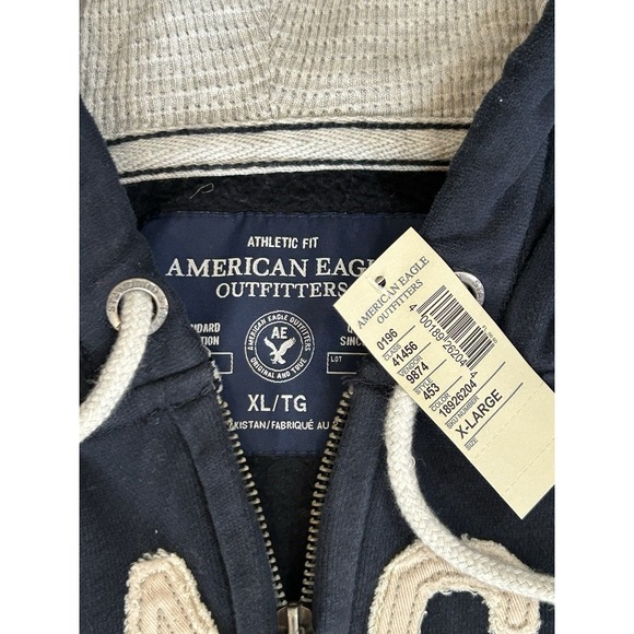 American Eagle NWT Vintage Zip Front Hoodie Sz XL - Picture 3 of 5